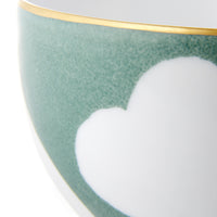 Breakfast Cup and Saucer Heart Vert de Gris