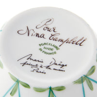Breakfast Cup and Saucer Floral Green
