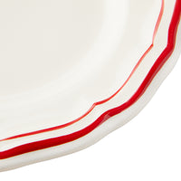 Canape Plate - Red Nets 16.5cm