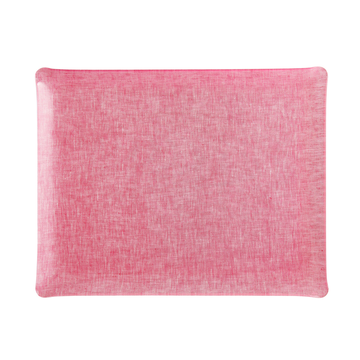Nina Campbell Fabric Tray Large Pink Sapphire against a white background
