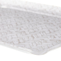 Nina Campbell Fabric Tray Medium Basketweave Beige close up