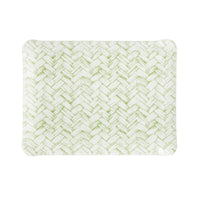 Nina Campbell Fabric Tray Small - Basketweave Green