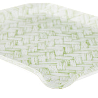 Nina Campbell Fabric Tray Small Basketweave Green close up