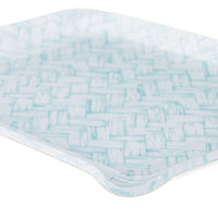 Nina Campbell Fabric Tray Small - Aqua Basketweave