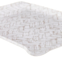 Nina Campbell Fabric Tray Small Basketweave Beige close up