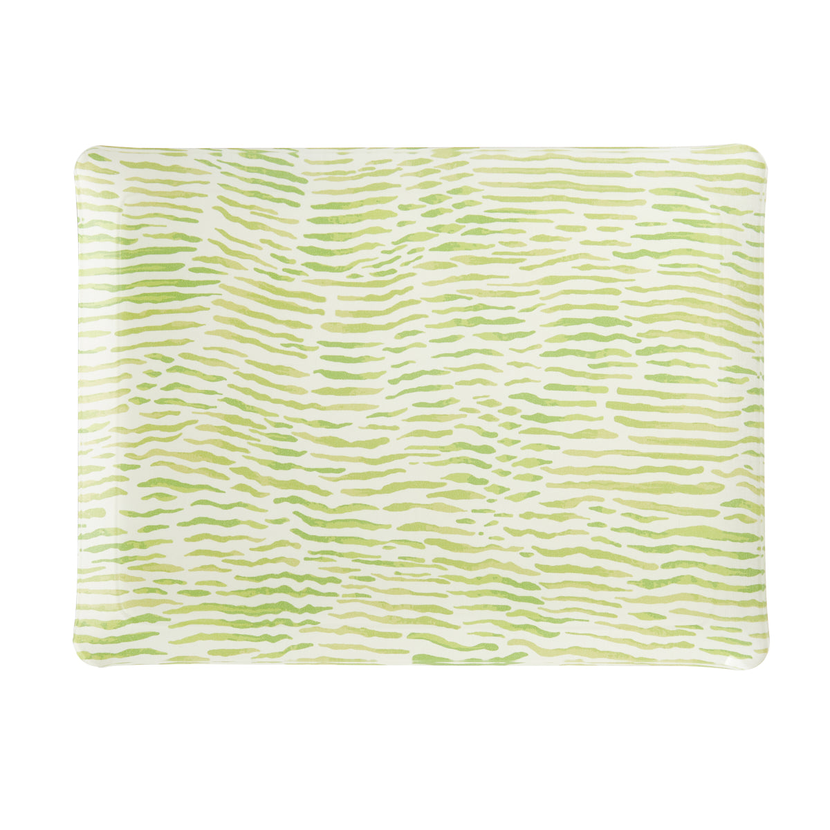 Nina Campbell Fabric Tray Medium Arles Green against a white background