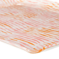Nina Campbell Fabric Tray Medium Arles Pink/Orange close up