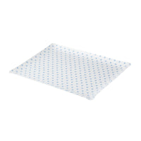 Nina Campbell Fabric Tray Medium Heart Blue against a white background