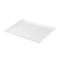 Nina Campbell Fabric Tray Medium Heart Grey against a white background