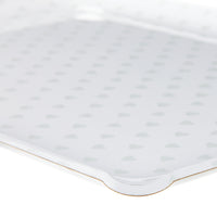 Nina Campbell Fabric Tray Medium Heart Grey close up