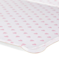Nina Campbell Fabric Tray Large Heart Pink close up