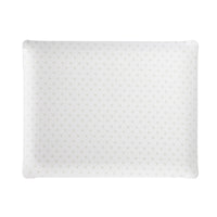 Nina Campbell Fabric Tray Large Heart Grey against a white background