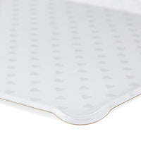 Nina Campbell Fabric Tray Large Heart Grey close up