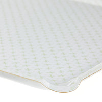 Nina Campbell Fabric Tray Large Sprig Green close up