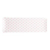 Nina Campbell Fabric Tray Oblong Heart Pink against a white background