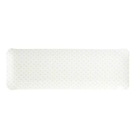 Nina Campbell Fabric Tray Oblong Sprig Green against a white background