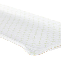 Nina Campbell Fabric Tray Oblong Sprig Green close up