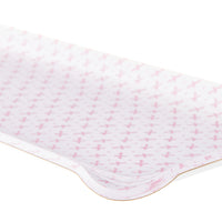 Nina Campbell Fabric Tray Oblong Sprig Pink close up