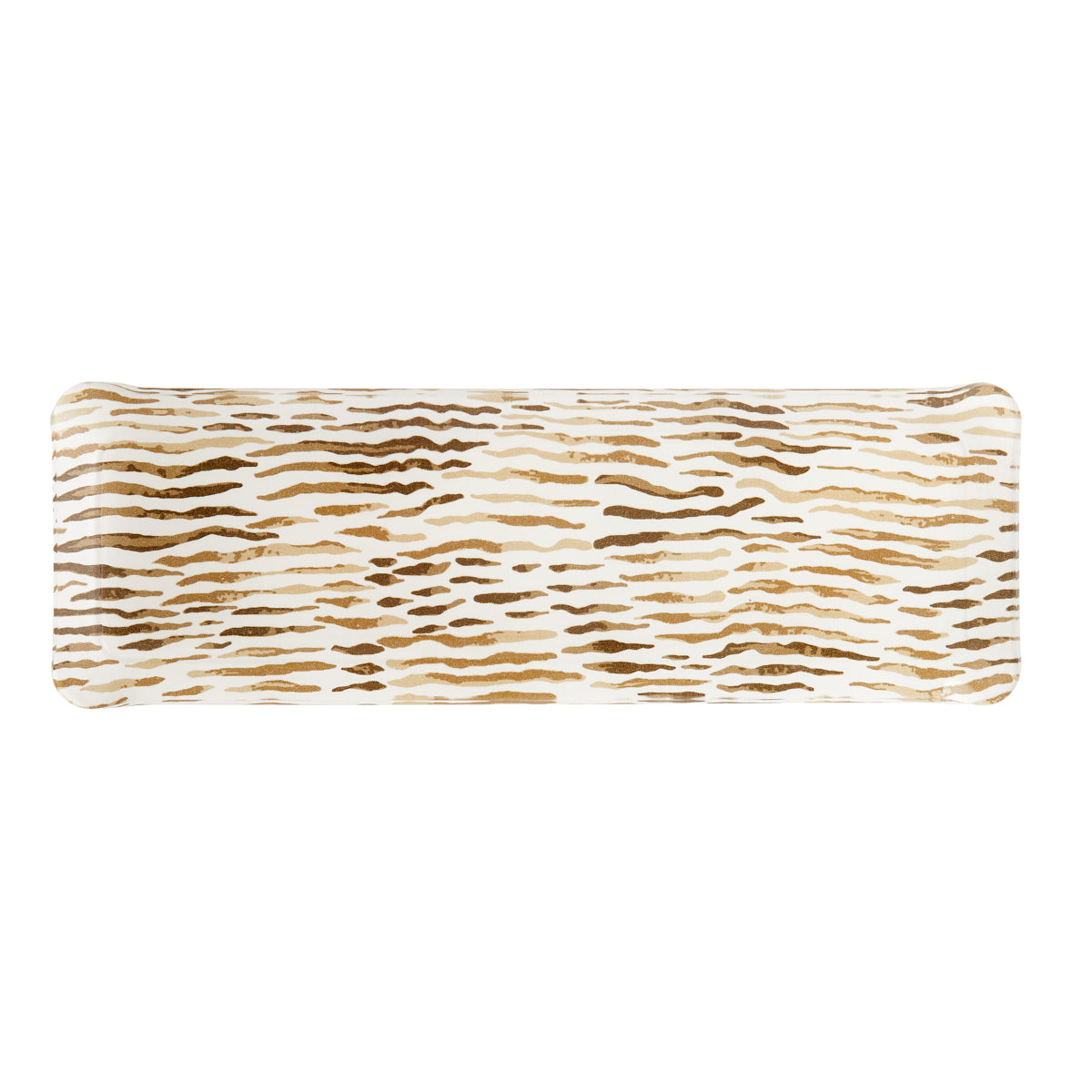 Nina Campbell Fabric Tray Oblong 37X13 - Arles Chocolate