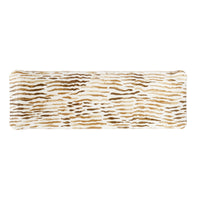 Nina Campbell Fabric Tray Oblong Arles Chocolate against a white background