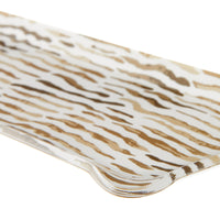Nina Campbell Fabric Tray Oblong Arles Chocolate close up