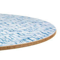 Basketweave Serving Mat - Blue