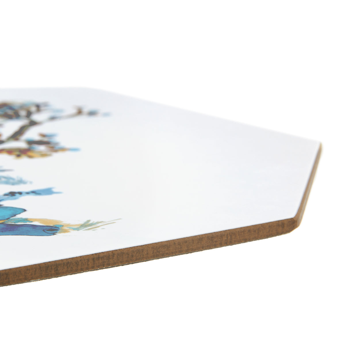 Toile Chinoise Octagon Placemat Blue/Chocolate