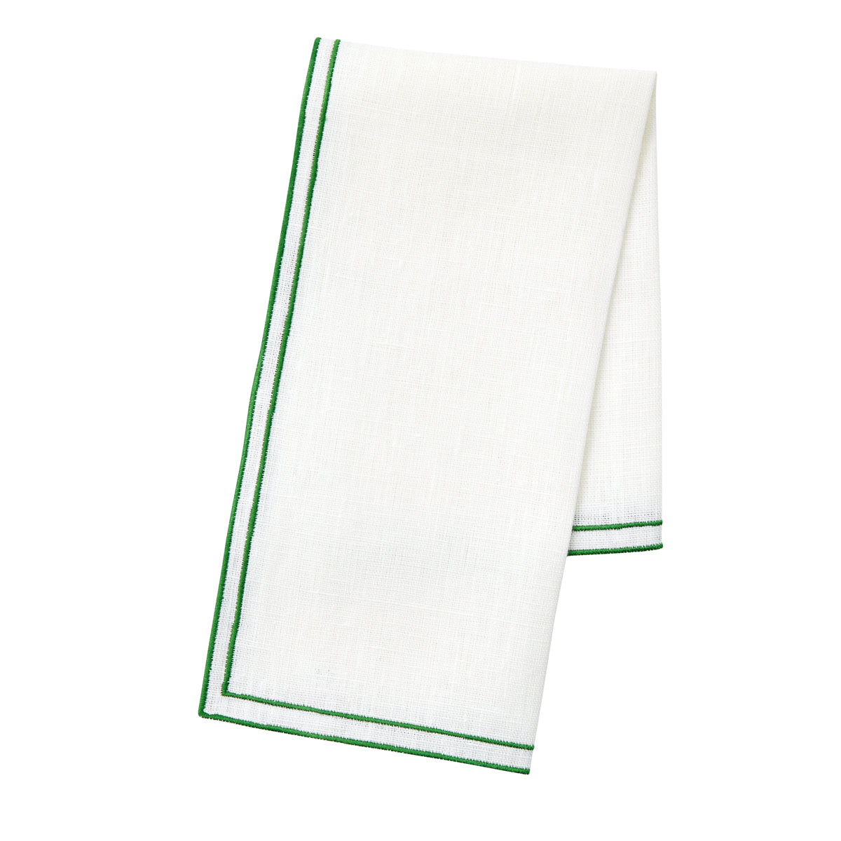 Nina Campbell Napkin White/Artichoke against a white background