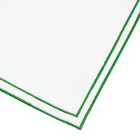 Nina Campbell Napkin White/Artichoke close up