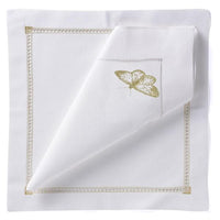 Nina Campbell Butterfly Napkin Gold