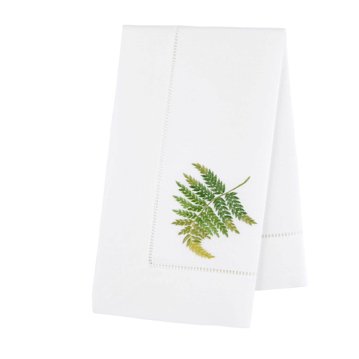 Nina Campbell Napkin Fern Green against a white background
