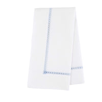 Nina Campbell Hemstitch Napkin Blue against a white background