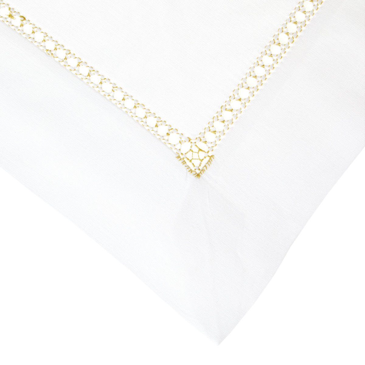 Nina Campbell Hemstitch Napkin Peridot close up