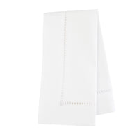 Nina Campbell Hemstitch Napkin White against a white background