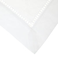 Nina Campbell Hemstitch Napkin White close up