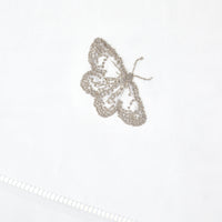 Set of Two Hand Towels Silver Butterlfy