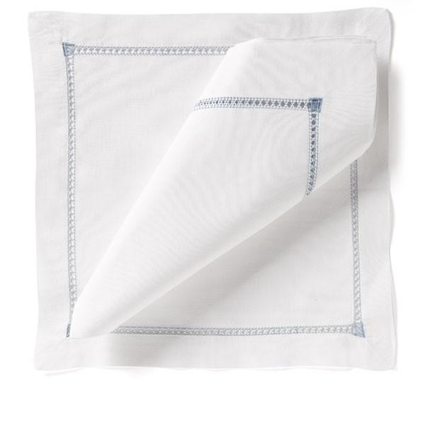 Nina Campbell Placemat Hemstitch Blue