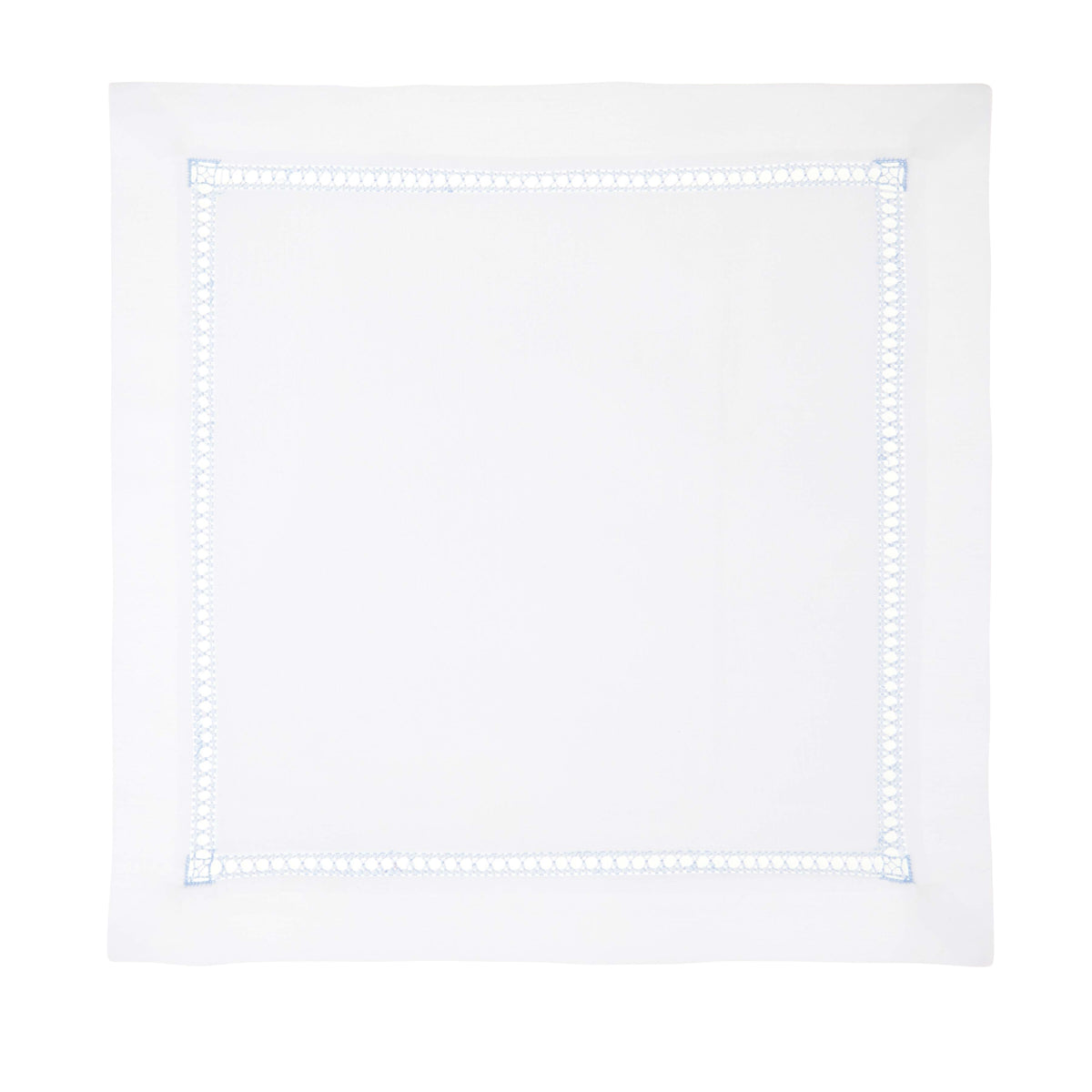 Nina Campbell Hemstitch Placemat Blue against a white background