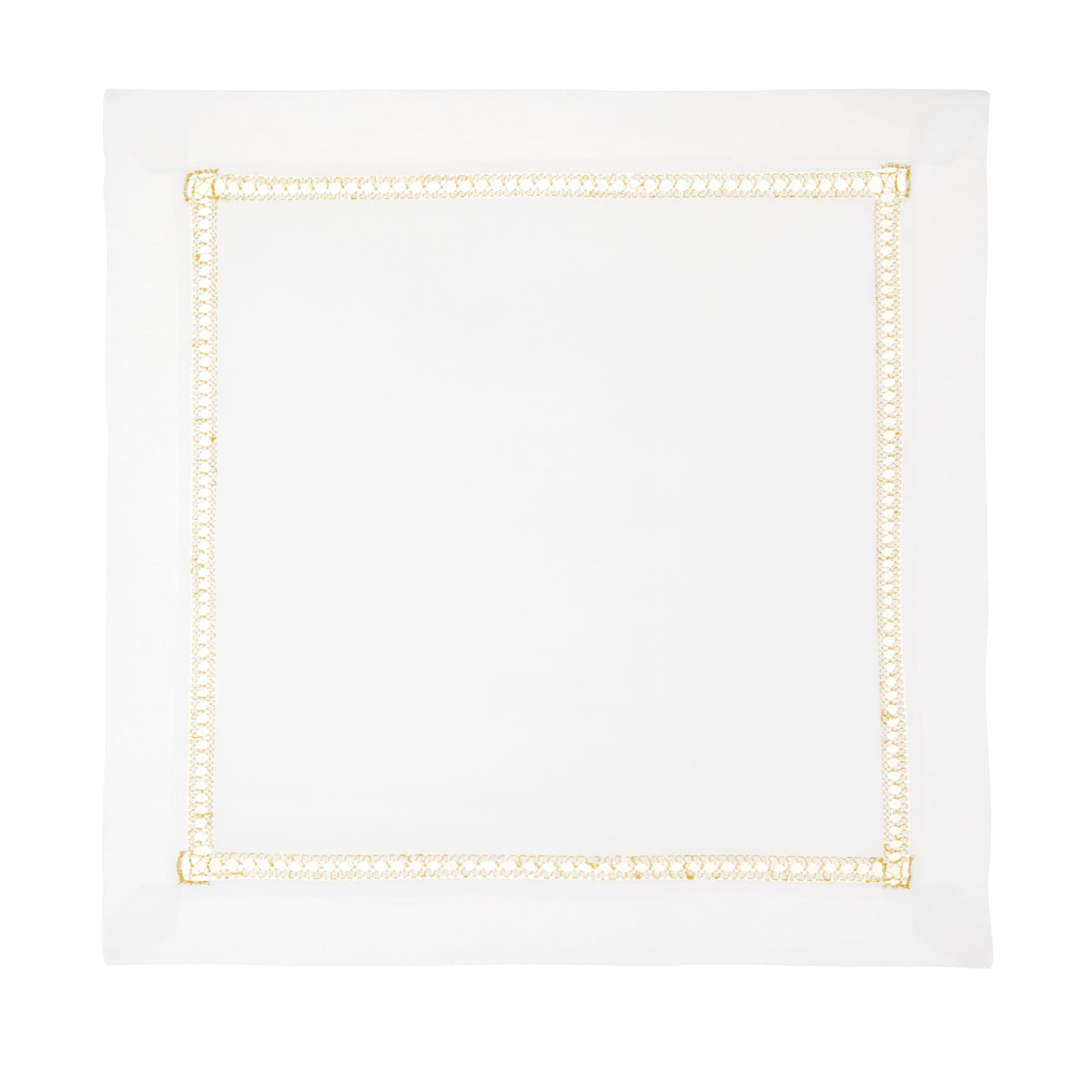 Nina Campbell Hemstitch Placemat Peridot against a white background