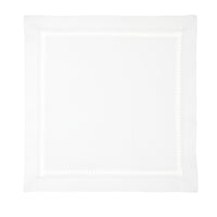 Nina Campbell Hemstitch Placemat White against a white background