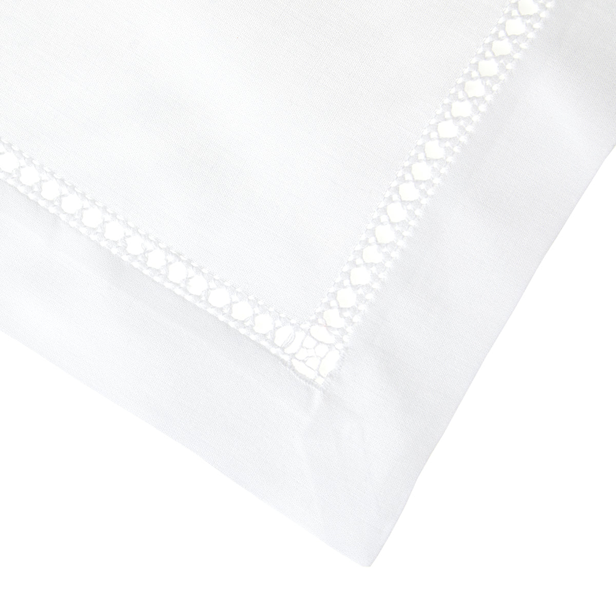 Nina Campbell Hemstitch Placemat White close up