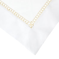 Nina Campbell Hemstitch Napkin Gold close up