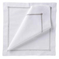 Nina Campbell Hemstitch Napkin Silver