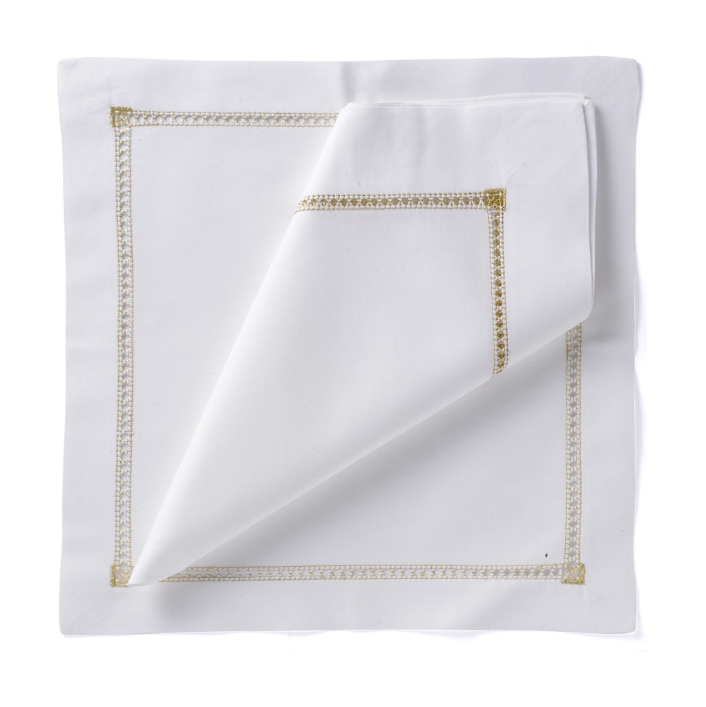 Hemstitch Placemat Gold Nina Campbell