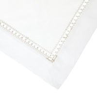 Nina Campbell Placemat - Hemstitch Silver