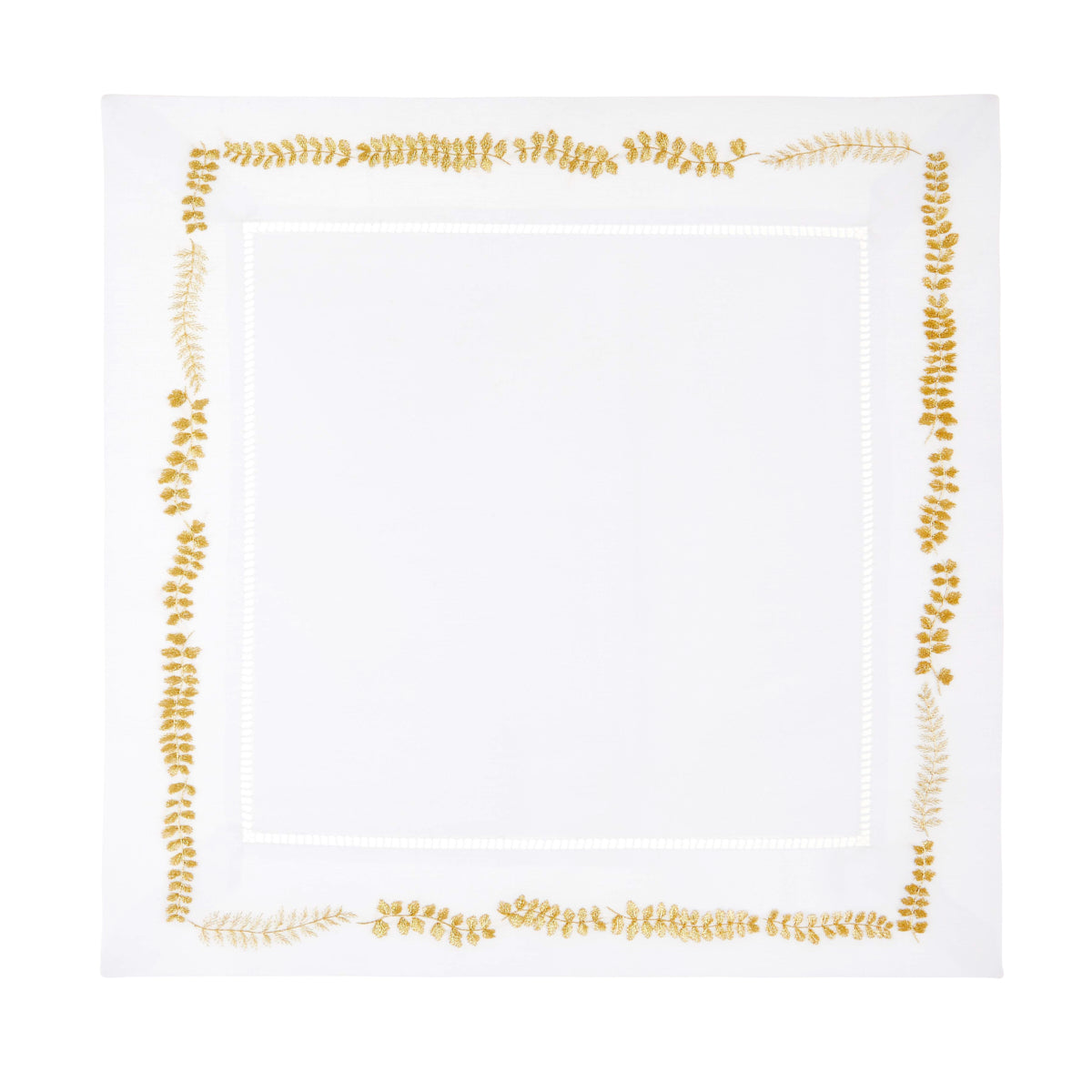 Nina Campbell Placemat Fern Gold against a white background