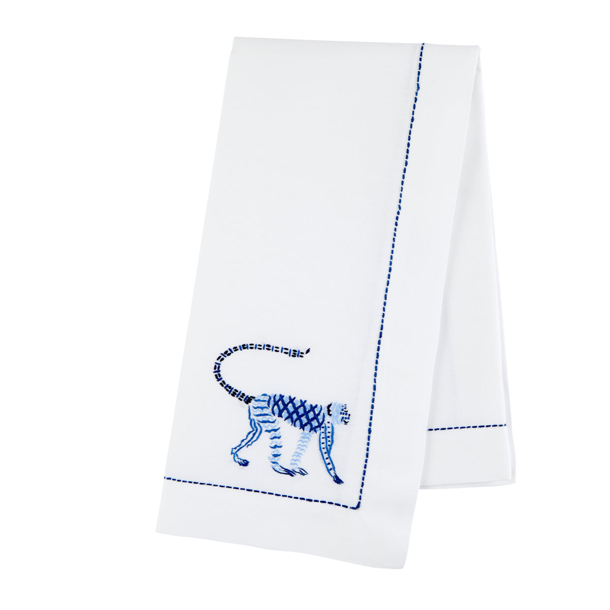 Nina Campbell Safari Napkin Monkey against a white background