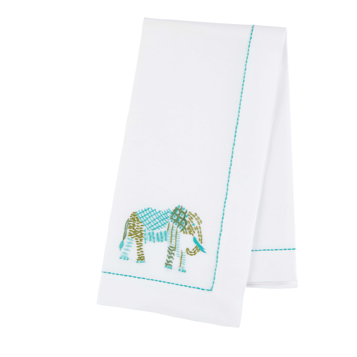Nina Campbell Safari Napkin Elephant against a white background