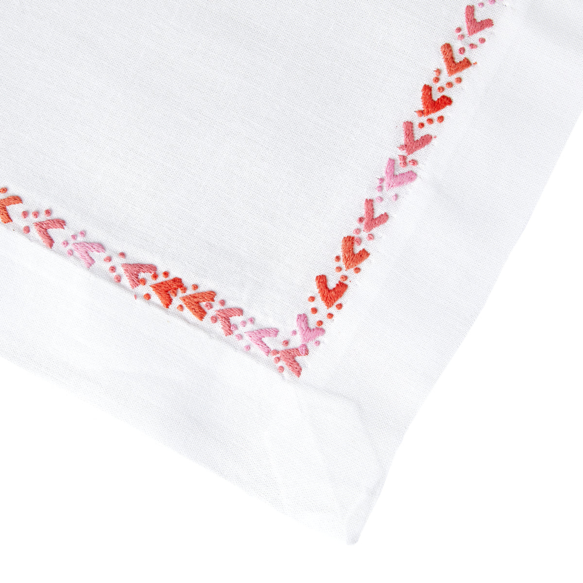Nina Campbell Ornament Border Placemat Pink/Orange close up