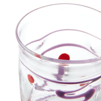 Nina Campbell Wackie Dot Glass Purple close up rim